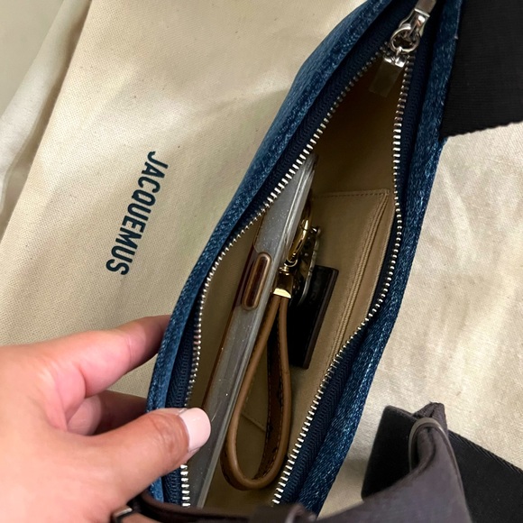 JACQUEMUS Indigo Le Raphia 'Le Bisou Gros Grain' Bag - Picture 5 of 16